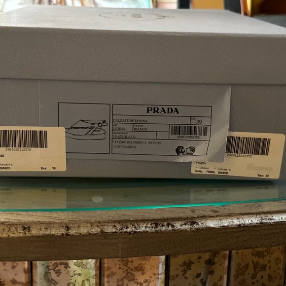 PRADA Leather platform thong sandals - Picture 7 of 7